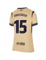 Barcelona Andreas Christensen #15 Vieraspaita Naisten 2025-26 Lyhythihainen